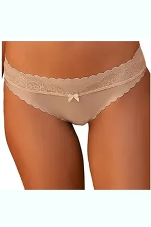 Lascana Bikinislip mit extra flachen Kanten und feiner Spitze beige 32/34