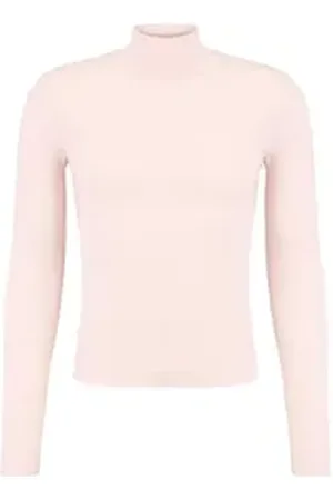 DEF Langarmshirt Herren Turtleneck Basic (1-tlg) rosa XL