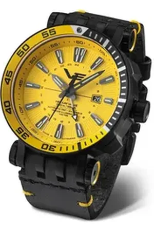 Vostok Automatikuhr Energia Rocket Herrenuhr – 48 mm, Lederband, 575C719-L, Herrenarmbanduhr, sportlich