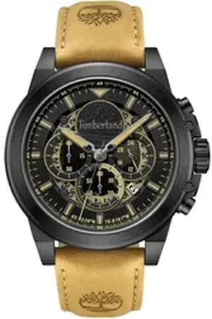 Timberland Chronograph FAST STRIKE TDWGB0056003, Quarzuhr, Armbanduhr, Herrenuhr, Lederarmband, Stoppfunktion, Datum braun