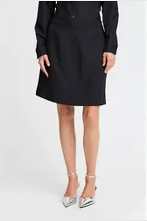 B YOUNG A-Linien-Rock BYMMMIDDE SHORT SKIRT - moderner Rock schwarz 38