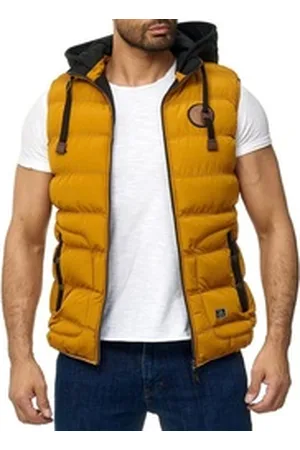 Blackrock Steppweste BR1701 Herren Outdoor-Weste - Slim-Fit - Abnehmbare Kapuze braun XL