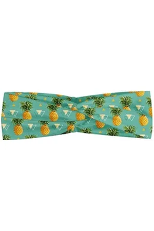 Abakuhaus Stirnband Elastisch und Angenehme alltags accessories Ananas geometrische Hipster grün|orange