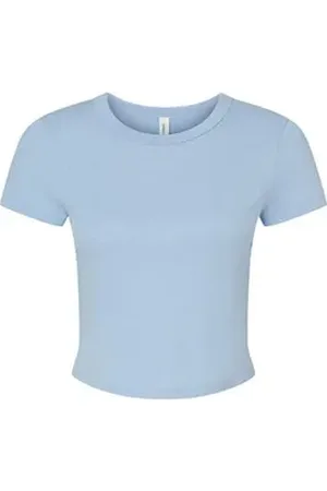 Bella + Canvas Rundhalsshirt Women ́s Micro Rib Baby Tee Damen T-Shirt M