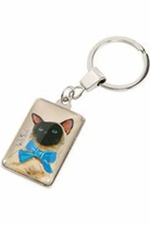 GOEBEL Schlüsselanhänger Cat - Trish Biddle, Metall-Kombi beige|braun