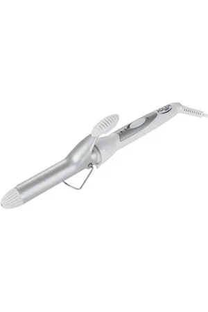 Adler Lockenstab AD 2106, Keramik-Beschichtung, 40W, 25mm Lockenstab, Lockenwickler, ergonomisches Design, weiß/silber silberfarben