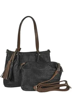 Flanigan Shopper Bag in Bag (1-tlg) beige|schwarz