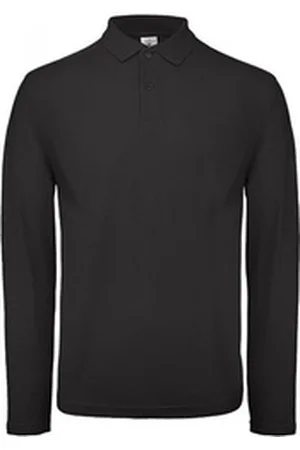 B & C B&C Langarm-Poloshirt Herren Long Sleeve Polo ID.001 / 100 % Baumwollpiqué 3XL