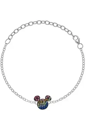 Disney Armband Kinder Armband Micky Mouse © bunt Kristall Farbsteine