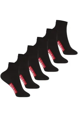Kickers Füßlinge Kinder kurze Sport Fan Socken für Jungen und Mädchen schwarz 27-30