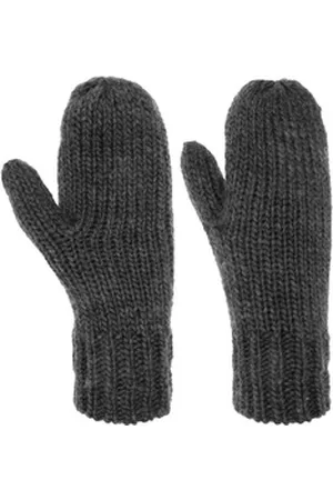 Seeberger Strickhandschuhe (1-St) Damenhandschuhe mit Futter schwarz