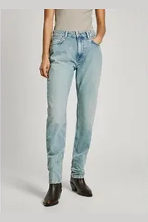 Pepe Jeans Straight-Jeans mit normaler Leibhöhe aus robustem Baumwolldenim blau 31