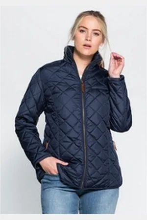 Sheego Steppjacke Große Größen aus wasserabweisendem Material blau 40