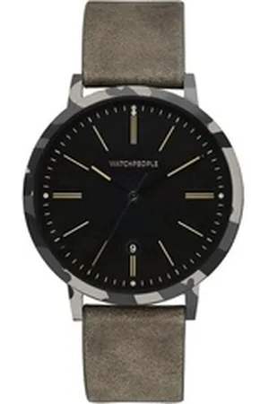 Watchpeople Quarzuhr Hidden Camouflage WP 045-03, flach, Datumsanzeige, easy release Band