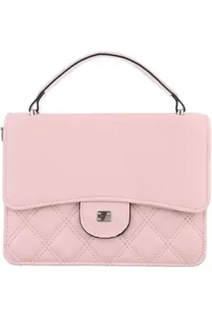 Ital-Design Schultertasche Kleine, Damentasche handtasche in Altrosa rosa