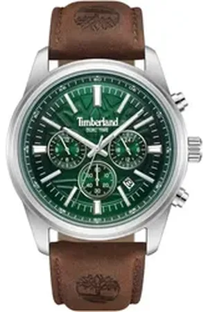 Timberland Chronograph NORTHBRIDGE TDWGF0041206, Quarzuhr, Armbanduhr, Herrenuhr, Lederarmband, Stoppfunktion, Datum braun
