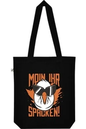 Youth Designz Tragetasche Herren MOIN IHR SPACKEN Jutebeutel Tasche Lange Henkel, mit trendigem Aufdruck schwarz