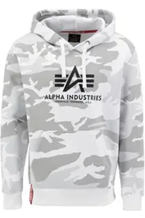 Alpha Industries Hoodie Men - Hoodies Basic Hoodie Camo weiß L