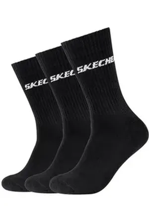 Skechers Kurzsocken Unisex cushioned long Tennis Socks 3P (Packung, 3-Paar, 3er-Pack) 35-38