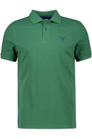 Barbour Poloshirt Herren Poloshirt LIGHTWEIGHT SPORTS Tailored Fit (1-tlg) grün S