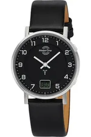 Master Time Funkuhr Advanced MTLS-10739-22L, Armbanduhr, Quarzuhr, Damenuhr, Datum schwarz