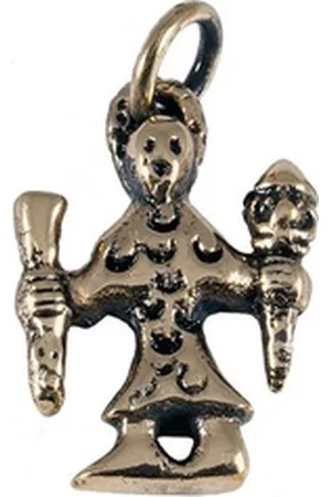 HOPLO Kettenanhänger Wikingeranhänger Schmuck Anhänger Bronze - Wikinger - 29x21mm