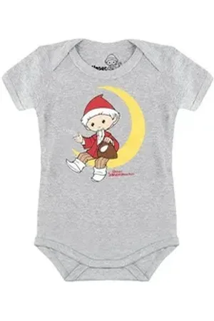 LOGOSHIRT Body Unser Sandmännchen - Mond mit lizenziertem Print grau 74/80