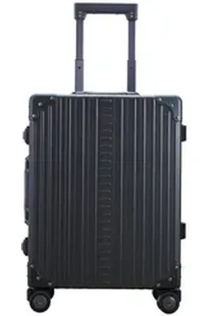 Aleon Handgepäck-Trolley Traveler, 4 Rollen, Aluminium schwarz