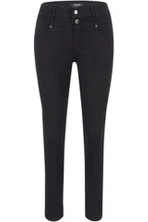 Angels Stretch-Jeans JEANS SKINNY BUTTON black 346 1203.10 - STRETCH schwarz 46 / L32