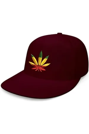 Blondie & Brownie Beanie Unisex Erwachsene Cannabis Reggae Jamaica Gras Patch Stick rot