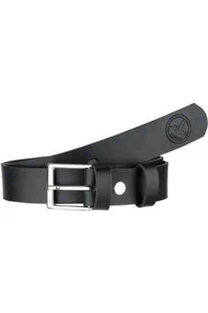 Ladeheid Ledergürtel Kinder Gürtel Ledergürtel 2,5 cm Breit K1D5 schwarz 60 cm