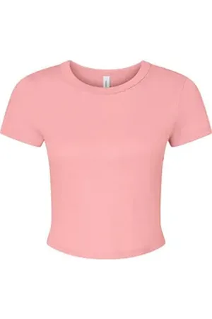 Bella + Canvas Rundhalsshirt Women ́s Micro Rib Baby Tee Damen T-Shirt XL