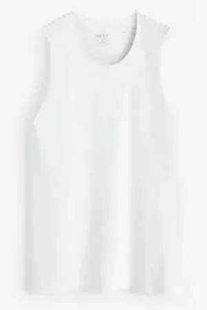 Next Tanktop Abgeschnittenes Trägertop (1-tlg) weiß 4XL (Normallänge)