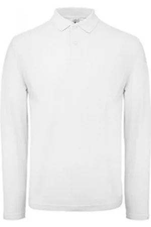 B & C B&C Langarm-Poloshirt Herren Long Sleeve Polo ID.001 / 100 % Baumwollpiqué 4XL