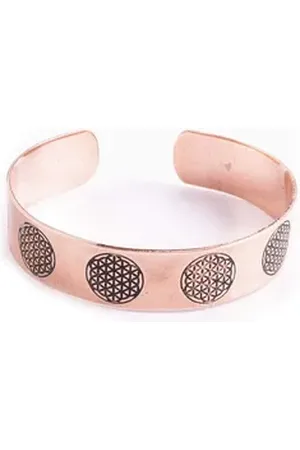 Berk Armreif Kupferarmreif mit Blume des Lebens (Standard)