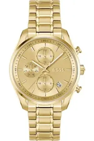HUGO BOSS Multifunktionsuhr GRAND TOUR LADIES 1502768, Quarzuhr, Armbanduhr, Damenuhr, Edelstahlarmband goldfarben