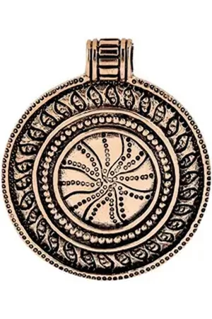 HOPLO Kettenanhänger Schmuck Anhänger Sonnenrad Wikingerschmuck Bronze Viking 37mm