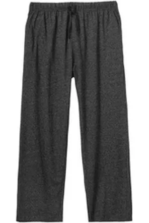 Adamo Homewearhose leichte Homewear-Hose schwarz melange Übergröße schwarz 5XL
