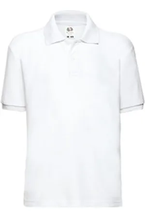 Fruit Of The Loom Poloshirt Kids 65/35 Polo weiß 164