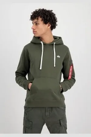 Alpha Industries Hoodie Men - Hoodies Unisex EMB Hoodie grün M