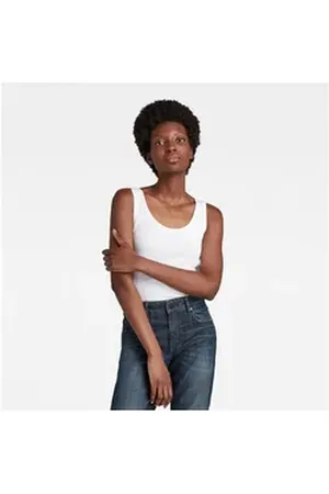 G-Star Tanktop mit dezenter Stickerei weiß L (40)
