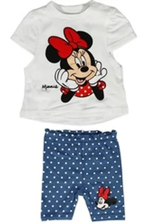 Disney Print-Shirt Minnie Maus Mädchen Baby Shirt plus Hose (2-tlg) Gr. 62 bis 86 weiß 68