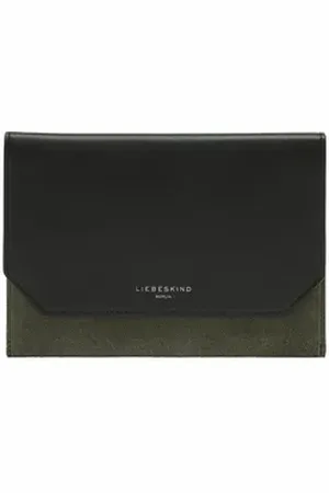 liebeskind Clutch Pouch, aus echtem Leder schwarz