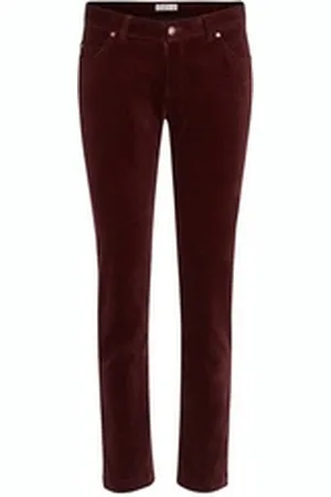 BRIGITTE VON BOCH 7/8-Hose Consett Samt-7/8-Hose burgund 34