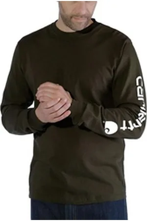 Carhartt Funktionsshirt Long Sleeve Logo Graphic T-Shirt - Langarmshirt braun 48