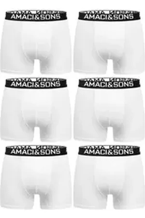 amaci Boxershorts WESTON 6er Pack Boxershorts (6er-Pack) Herren Baumwolle Männer Unterhose Unterwäsche schwarz L