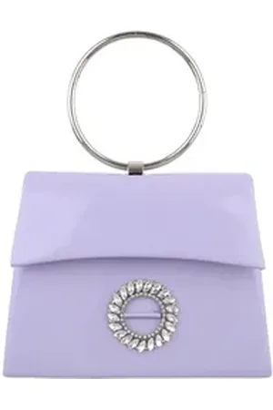 Ital-Design Schultertasche Sehr kleine, Damentasche handtasche schultertasche mit strass in Lila lila