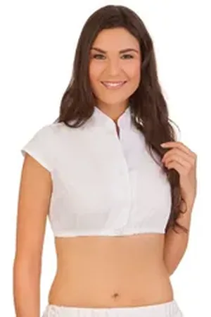 Alpenfee Dirndlbluse Dirndlbluse - HILDE - weiß weiß 44