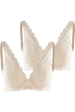 ROYAL LOUNGE Bralette Royal Dream mit Spitze (2-tlg) Bustier BH bra beige 85