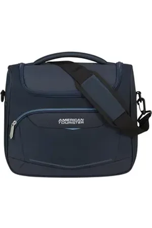 American Tourister ® Beautycase SUMMERRIDE, Handgepäck Reisegepäck Trolley-Aufsteck-System blau